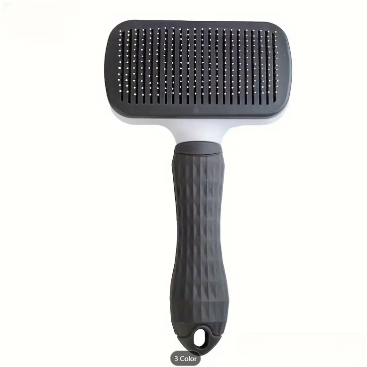 Massage Comb & Deshedding Slicker Brush - One-Click Self-Cleaning