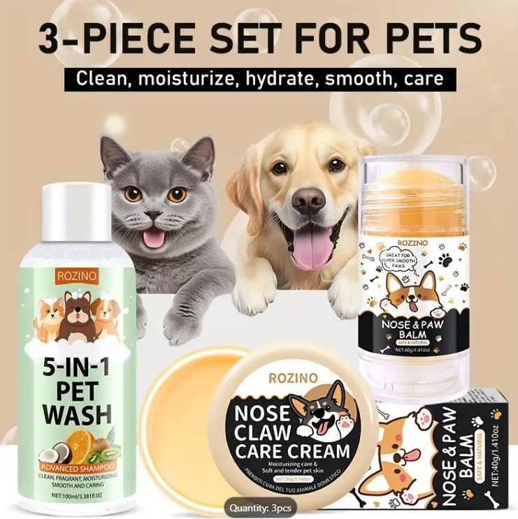 Pet Care Set: The Complete Grooming & Skincare Bundle